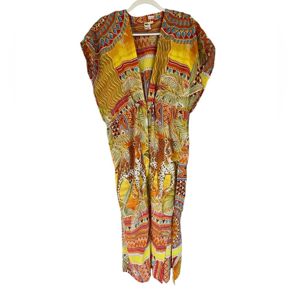 Violet sky cotton empire waist cover up one size NWOT very very oversized !